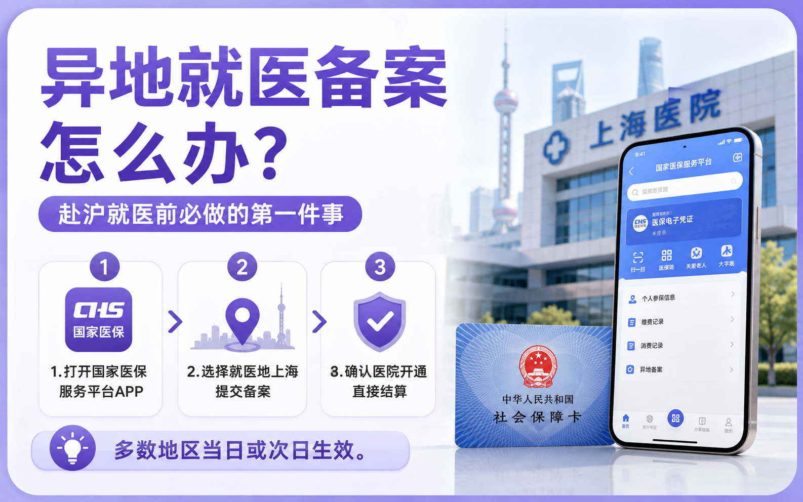 异地就医备案指南封面